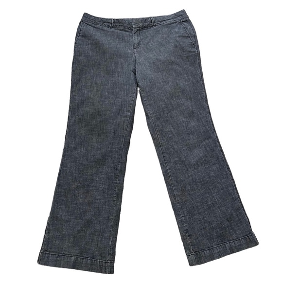 Coldwater Creek Natural Fit Mid-rise Jeans Medium Wash Bootcut Black Gray Sz W18 - Picture 1 of 13